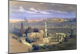Cairo from the Gate of Citizenib, Looking Towards the Desert of Suez, 19th Century-David Roberts-Mounted Giclee Print