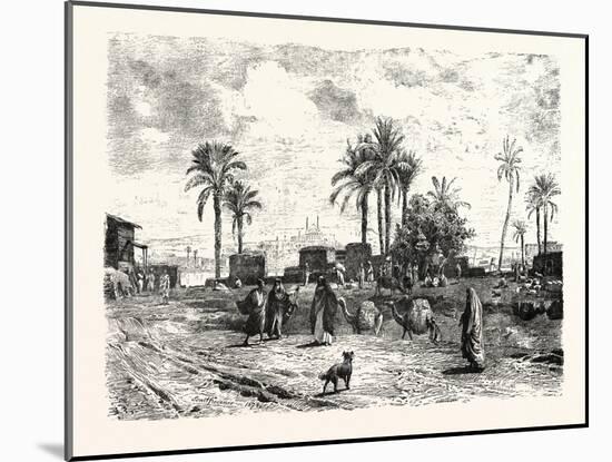 Cairo; from the Left Bank of the Nile, Egypt, 1879-null-Mounted Giclee Print