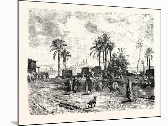 Cairo; from the Left Bank of the Nile, Egypt, 1879-null-Mounted Giclee Print