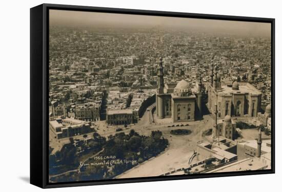 Cairo, from the Minaret of Citadel Mosque, 1936-null-Framed Stretched Canvas