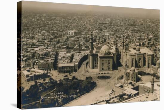 Cairo, from the Minaret of Citadel Mosque, 1936-null-Stretched Canvas