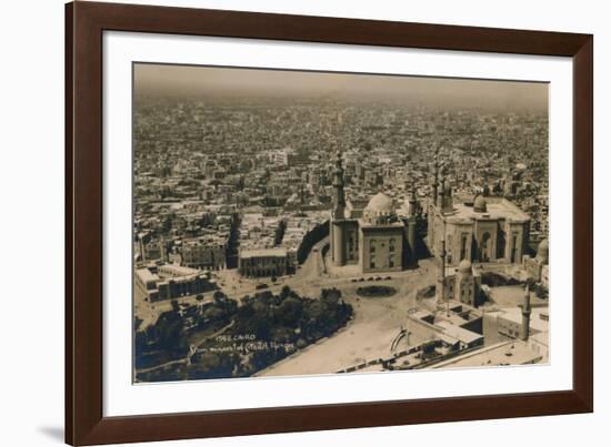 Cairo, from the Minaret of Citadel Mosque, 1936-null-Framed Photographic Print