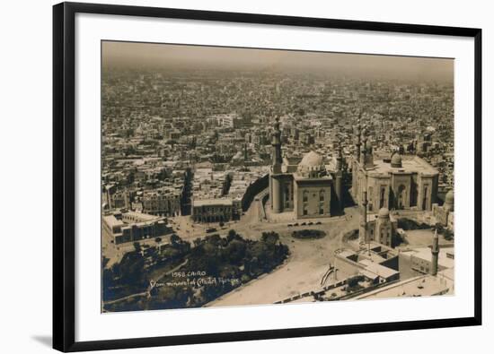 Cairo, from the Minaret of Citadel Mosque, 1936-null-Framed Photographic Print