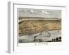 Cairo, Illinois - Panoramic Map-Lantern Press-Framed Art Print