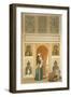 Cairo: Interior of the Domestic House of Sidi Youssef Adami: a Woman Standing in a Room-Emile Prisse d'Avennes-Framed Giclee Print