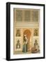 Cairo: Interior of the Domestic House of Sidi Youssef Adami: a Woman Standing in a Room-Emile Prisse d'Avennes-Framed Giclee Print