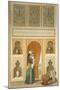 Cairo: Interior of the Domestic House of Sidi Youssef Adami: a Woman Standing in a Room-Emile Prisse d'Avennes-Mounted Giclee Print