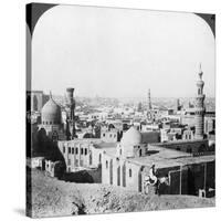 Cairo, Looking South West, across the City to the Pyramids, Egypt, 1905-Underwood & Underwood-Stretched Canvas