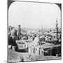Cairo, Looking South West, across the City to the Pyramids, Egypt, 1905-Underwood & Underwood-Mounted Photographic Print