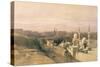 Cairo, Looking West, Book Illustration from "Sketches in Nubia", 1846-49-David Roberts-Stretched Canvas