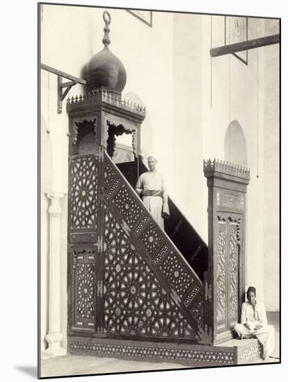 Cairo Mosque (Egypt): Minbar-null-Mounted Photographic Print