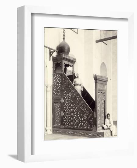 Cairo Mosque (Egypt): Minbar-null-Framed Photographic Print