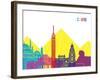 Cairo Skyline Pop-paulrommer-Framed Art Print