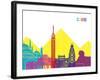 Cairo Skyline Pop-paulrommer-Framed Art Print