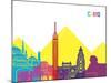 Cairo Skyline Pop-paulrommer-Mounted Art Print