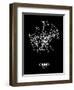 Cairo Street Map Black-NaxArt-Framed Art Print