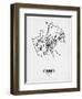 Cairo Street Map White-NaxArt-Framed Art Print