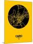 Cairo Street Map Yellow-NaxArt-Mounted Art Print
