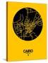 Cairo Street Map Yellow-NaxArt-Stretched Canvas