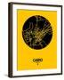 Cairo Street Map Yellow-NaxArt-Framed Art Print