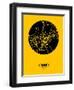 Cairo Street Map Yellow-NaxArt-Framed Art Print