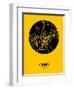 Cairo Street Map Yellow-NaxArt-Framed Art Print