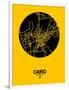 Cairo Street Map Yellow-NaxArt-Framed Art Print