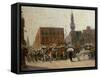Cairo Street Scene, 1919-Marie-Gabriel Biessy-Framed Stretched Canvas