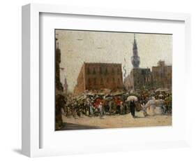 Cairo Street Scene, 1919-Marie-Gabriel Biessy-Framed Giclee Print