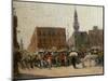 Cairo Street Scene, 1919-Marie-Gabriel Biessy-Mounted Giclee Print