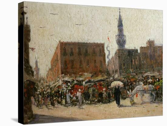 Cairo Street Scene, 1919-Marie-Gabriel Biessy-Stretched Canvas