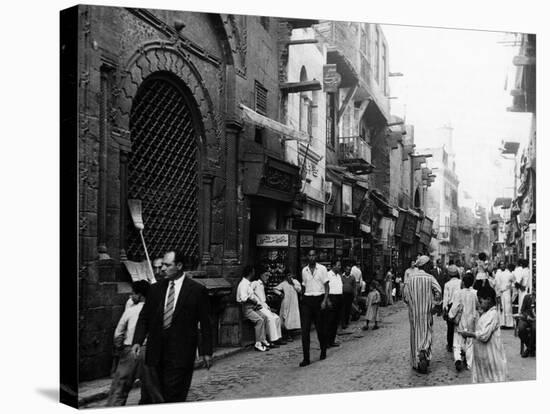 Cairo Street Scene-null-Stretched Canvas