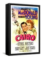 Cairo, US poster, Robert Young, Jeanette MacDonald, 1942-null-Framed Stretched Canvas