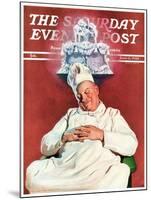 "Cake Dream," Saturday Evening Post Cover, June 11, 1938-John Newton Howitt-Mounted Giclee Print