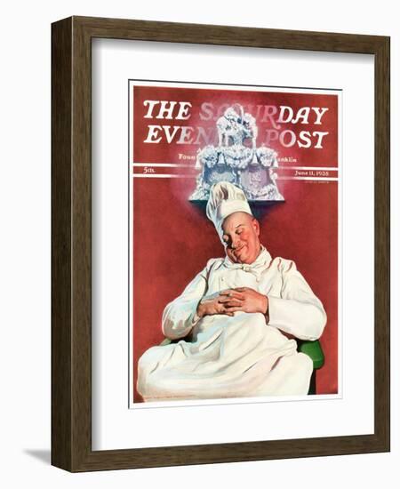 "Cake Dream," Saturday Evening Post Cover, June 11, 1938-John Newton Howitt-Framed Giclee Print