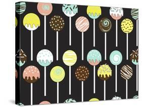 Cake Pops-Joanne Paynter Design-Stretched Canvas