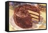 Cake with Chocolate Frosting-null-Framed Stretched Canvas