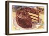 Cake with Chocolate Frosting-null-Framed Art Print