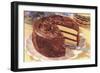 Cake with Chocolate Frosting-null-Framed Art Print