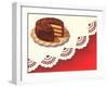 Cake with Chocolate Frosting-Found Image Press-Framed Premium Giclee Print