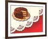 Cake with Chocolate Frosting-Found Image Press-Framed Giclee Print