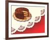 Cake with Chocolate Frosting-Found Image Press-Framed Giclee Print