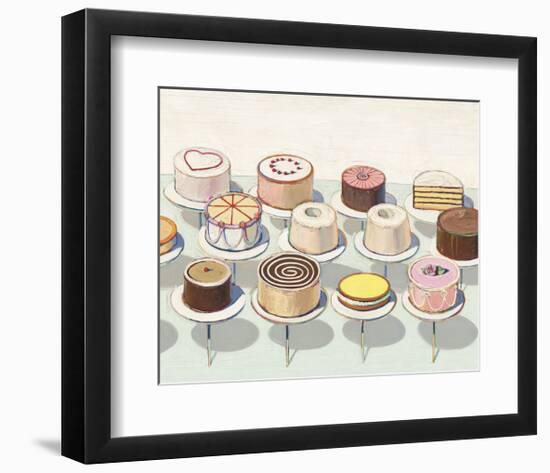 Cakes, 1963-Wayne Thiebaud-Framed Art Print