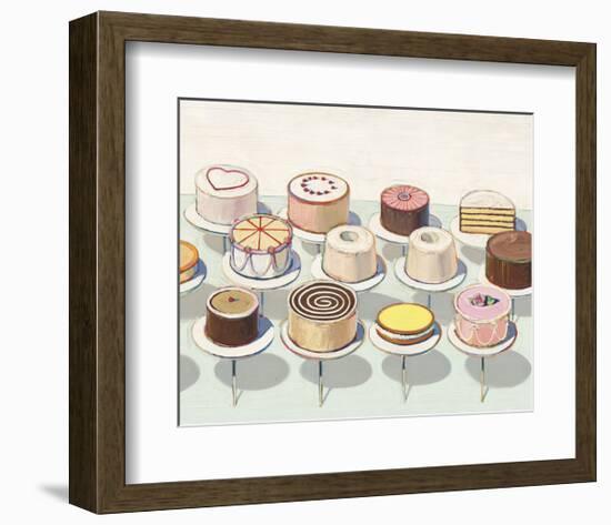 Cakes, 1963-Wayne Thiebaud-Framed Art Print