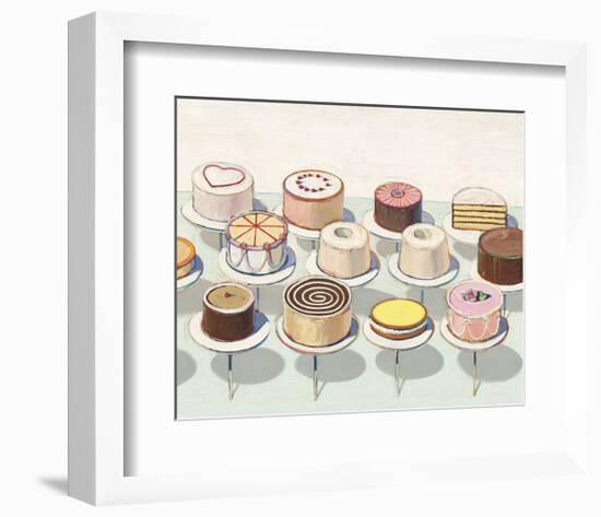 Cakes, 1963-Wayne Thiebaud-Framed Art Print