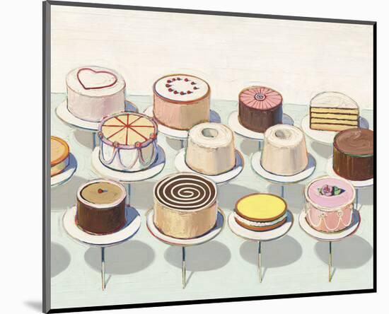 Cakes, 1963-Wayne Thiebaud-Mounted Art Print