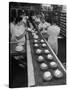 Cakes Being Frosted in A&P Plant-Herbert Gehr-Stretched Canvas