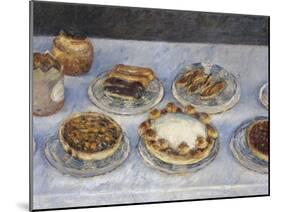 Cakes; Gateaux-Gustave Caillebotte-Mounted Giclee Print