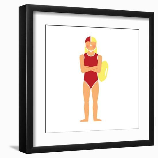 Cal from Big Sur-Tosh-Framed Art Print