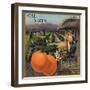 Cal Vista Brand - Pomona, California - Citrus Crate Label-Lantern Press-Framed Art Print